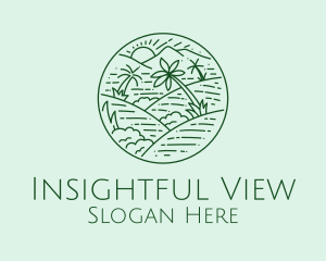 Green Hills View  logo design