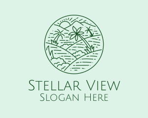 Green Hills View  logo design