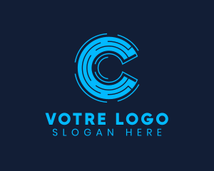 Technology Software Letter C logo design