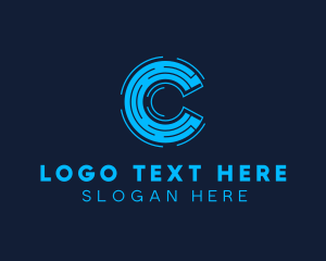 Technology Software Letter C logo design