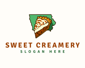 Iowa Pie Dessert logo design