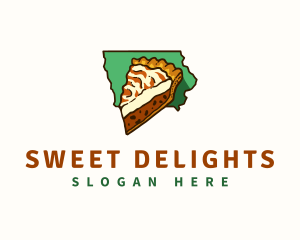 Iowa Pie Dessert logo design