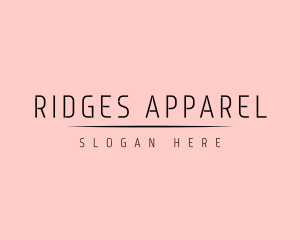 Feminine Apparel Wordmark logo design