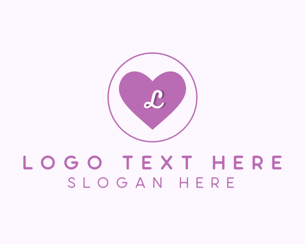 Florist - Fashion Heart Letter L logo design