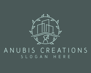 Eco Building Cleaning logo design