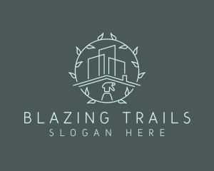 Eco Building Cleaning logo design