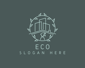 Eco Building Cleaning logo design