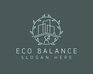 Eco Building Cleaning logo design