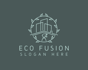 Eco Building Cleaning logo design