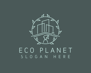 Eco Building Cleaning logo design