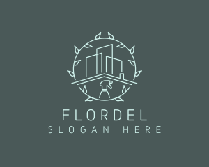 Eco Building Cleaning logo design