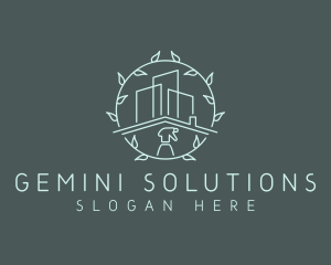 Eco Building Cleaning logo design