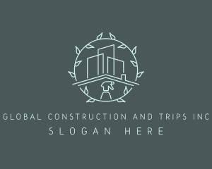 Eco Building Cleaning logo design