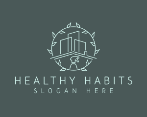 Eco Building Cleaning logo design