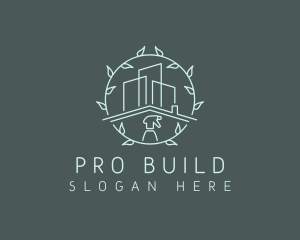 Eco Building Cleaning logo design