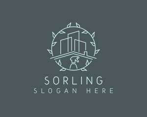 Eco Building Cleaning logo design