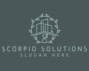 Eco Building Cleaning logo design