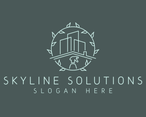 Eco Building Cleaning logo design