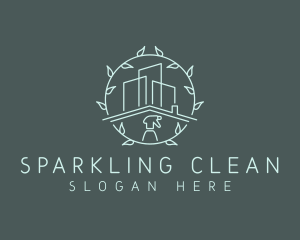 Cleaning - Eco Building Cleaning logo design