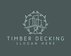 Eco Building Cleaning logo design