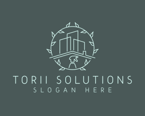 Eco Building Cleaning logo design