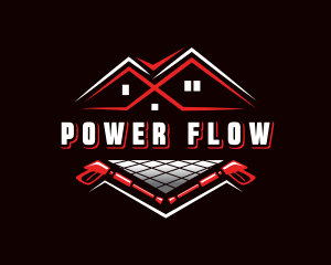 Clean Floor Power Wash logo design