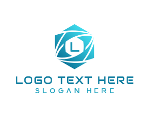 Telecommunication - Blue Hexagon Technology logo design