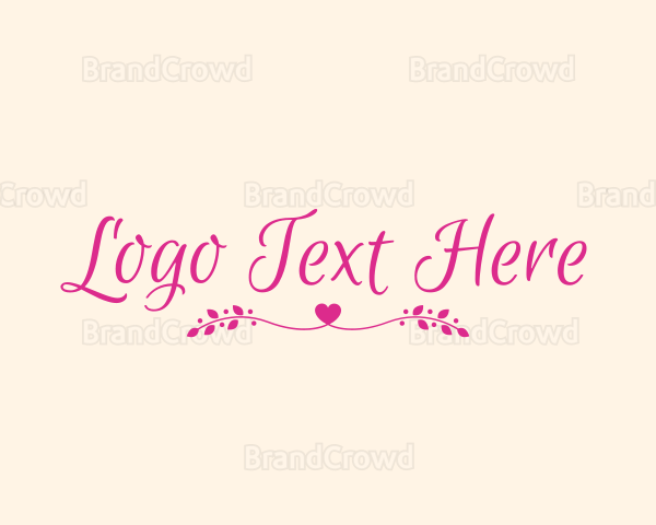 Feminine Heart Lifestyle Logo