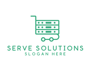 Serve - Server Shopping Cart logo design