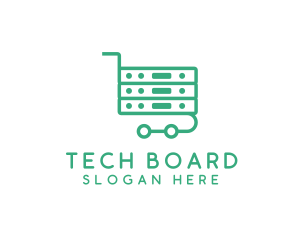 Motherboard - Server Shopping Cart logo design