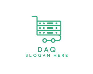 Data Center - Server Shopping Cart logo design