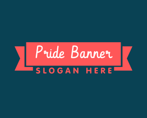 Quirky Banner Ribbon logo design