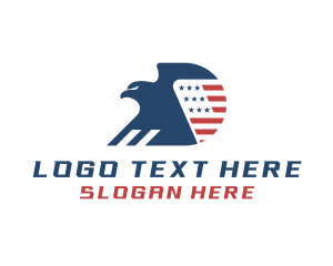 League - USA Eagle Letter D logo design