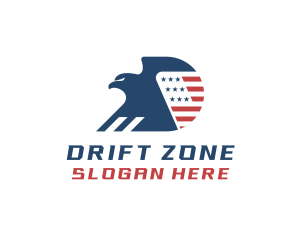 USA Eagle Letter D logo design