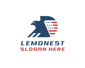 League - USA Eagle Letter D logo design