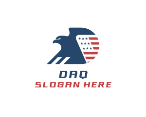 Airport - USA Eagle Letter D logo design