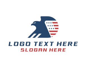 Bird - USA Eagle Letter D logo design