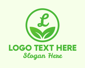 Green Leaf Lettermark Logo