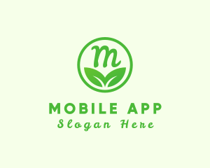 Organic Eco Leaf Logo