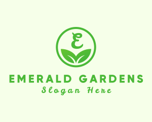 Organic Eco Leaf logo design