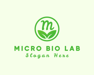 Organic Eco Leaf logo design