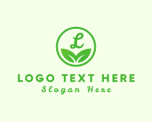 Eco - Organic Eco Leaf logo design