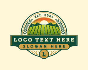 Field - Farm Agriculture Harvest logo design