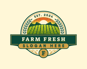 Farm Agriculture Harvest logo design