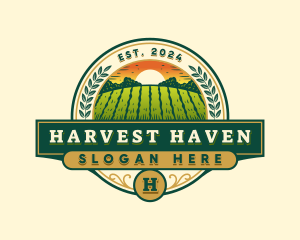 Farm Agriculture Harvest logo design