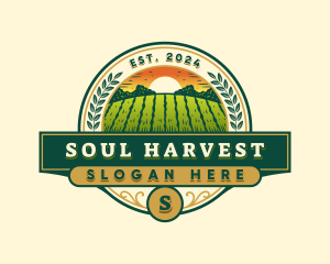 Farm Agriculture Harvest logo design