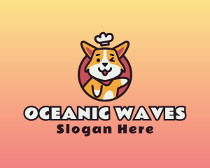 Cute Corgi Chef Logo