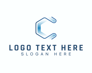 Application - Advertising Business Tech Letter C logo design