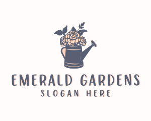 Flower Rose Landscaping logo design