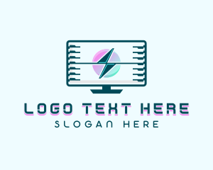 Tech - Cyber Software Computer logo design